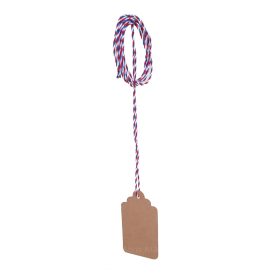 Trobojna špaga - Posveta / Privjesnica 5x9cm Prigodno pakiranje za bilo koju bocu – Napišite sami posvetu ili recite nama...