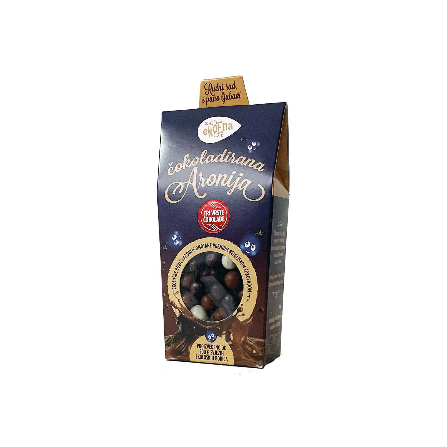 Aronia in Three types of Chocolate 100g ekoEna | | Groceries, Croatian Wines, Craft Beers, Organic, Bio Eko, Gourmet Premium Delivery Adria Klik Dostava odmah znači odmah!, Vina, Craft piva, Delicije, Organsko, Eko, Bio, Domaće