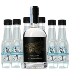 24 CAROB GOLD GIN Vislander i Premium Tonic Water Mediterranean 0,195 l Bontonic Adria Klik Najbrža dostava , Vina, Craft , Delicija