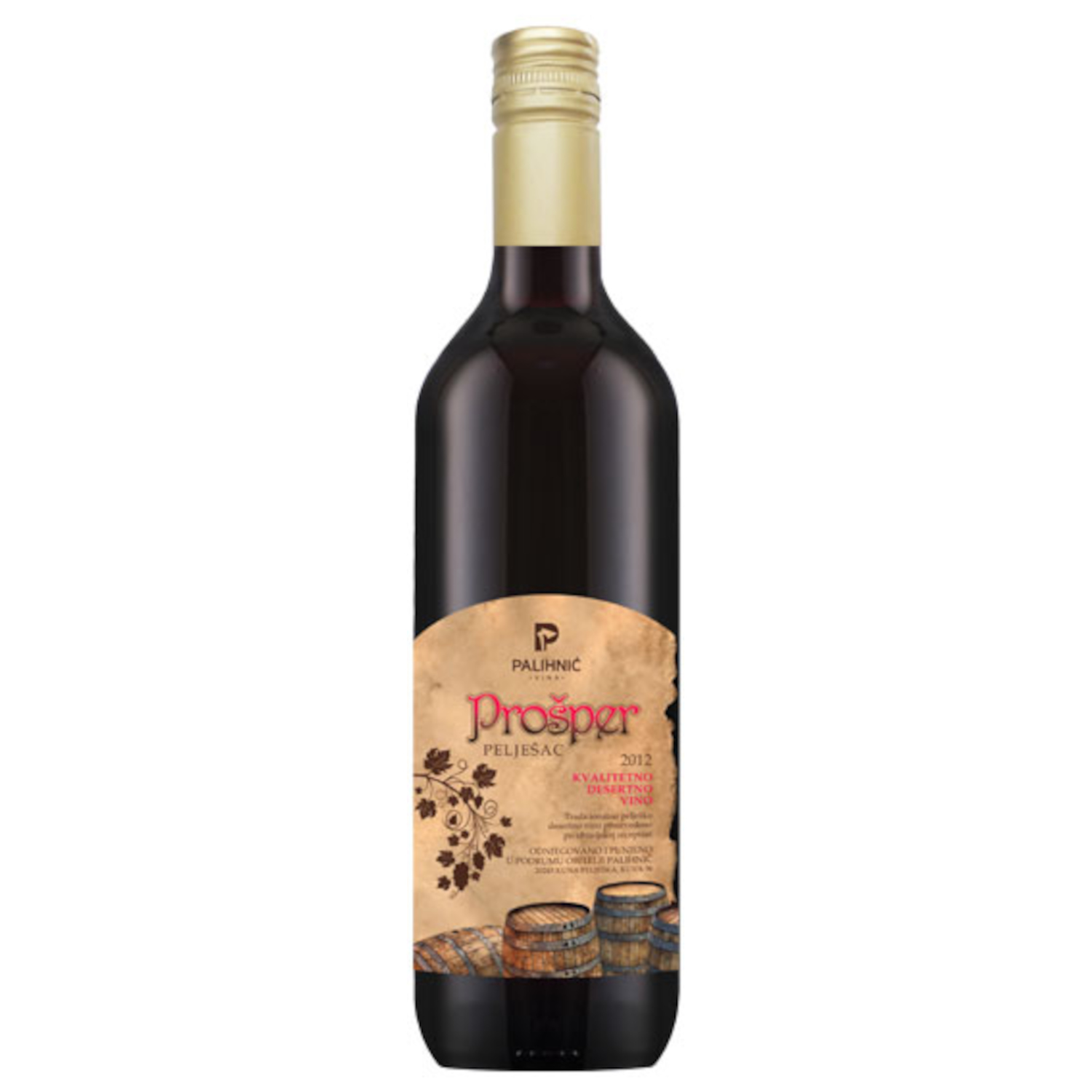 Plavac mali Palihnić Pelješki Vinogradar Desertno vino proizvedeno na tradicionalan način od najkvalitetnijeg grožđa sorte plavac maliP Poslužuje se rashlađen kao aperitiv, uz desert ili suho voće Svoj bogat okus duguje strmim padinama Pelješaca Plavac mali je crno suho vino proizvedeno od grožđa autohtone sorte Plavac mali Dokazano najbolji položaj za uzgoj sorte Plavac mali - Pelješac Prepoznatljiv okus koji samo Pelješac može ponuditi Pažljiva prerada i njega u bačvama Vino koje odlično prezentira svu raskoš sorte plavac mali Plavac mali autohtona sorta "roditelja" Zinfandel/ Prmitivo / Crljenak / Kaštelanski Crljenak / Pribridrag Naruči online dostavu vina Plavac mali