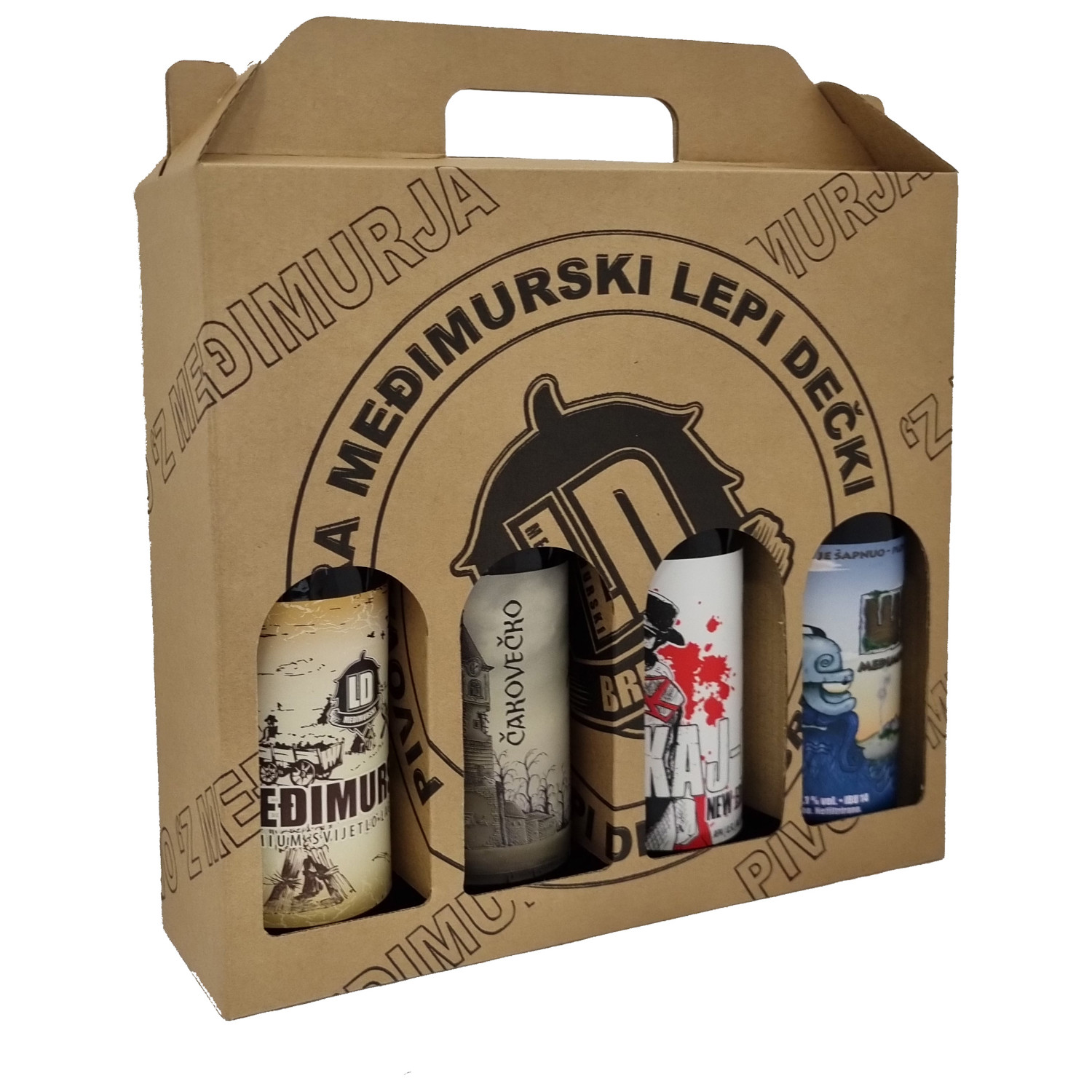 Poklon 4-pack 0,5l mix Međimurski Lepi Dečki Fantastičan poklon mix 4 piva 0,5l 'z Međimurja: * Kaj El APA- New Edition * Waitapu Blond Ale * Čakovečko Pilsner * Međimursko Lager Craft Pivovara Međimurski Lepi Dečki, Čakovec Skladan okus balansiranih aroma. Uravnoteženo, slatko i osvježavajuće na nepcu Naručite dostavu Međimurskih Craft piva Pivovare Lepi Dečki