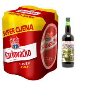Pivo i Pelin -Hrvatski paket - Karlovačko 0,5l x 4 kom + Hrvatski Pelinkovac 0,1l - Najstariji i najpoznatiji biljni liker u Hrvatskoj Hrvatski Pelinkovac proizvodi se tradicionalnim postupkom maceracije u kojem se odabrano ljekovito bilje, nakon čega odležava u drvenim bačvama. U narodu se pelinkovac od davnina koristi i kao lijek kod tegoba želuca Hrvatski Pelinkovac 0,1l Velebitska Degenija Svećeničke rakije & likeri Karlovačko 4 x 0,5 l limenka 4pack